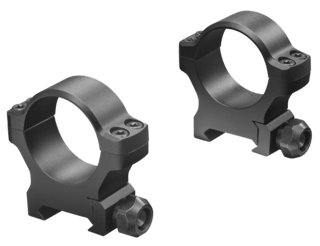 Leupold BackCountry Cross-Slot 30mm Medium Scope Ring Set in matte black